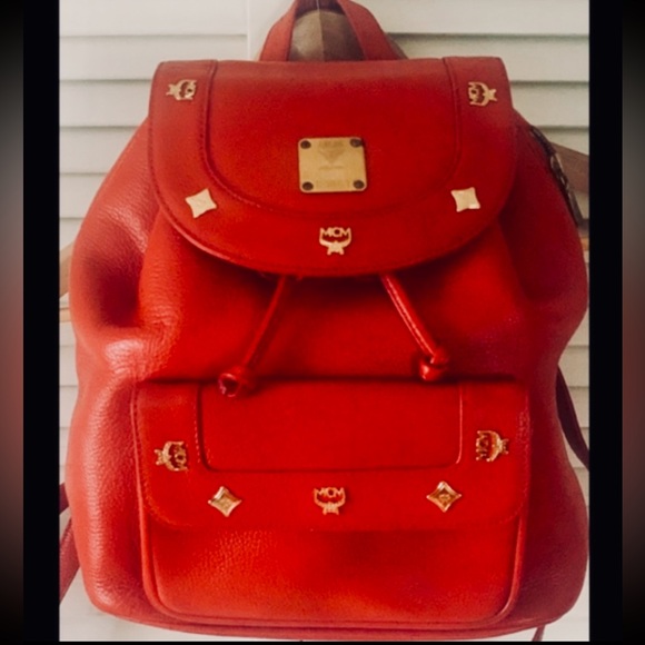 MCM Handbags - MCM “AUTHENTIC” VINTAGE PEBBLE LEATHER BACKPACK